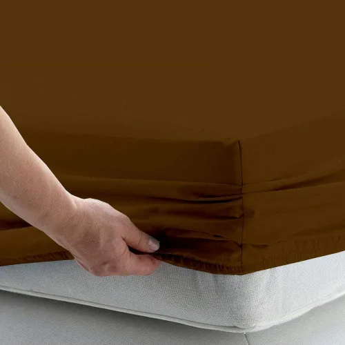 Miniatura 13 de 1 sábana bajera – 500 hilos peinados de fibra larga, puro algodón natural – Sábana totalmente elástica en todo el contorno – Sábana extra profunda