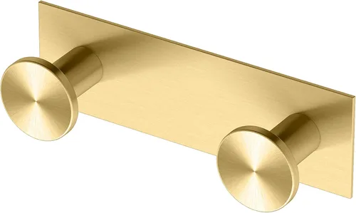 Gatco 1284B Glamour - Gancho doble para bata de 2 ganchos, gancho montado en la pared para toallas de baño, batas y abrigos, 6.5 pulgadas de ancho x