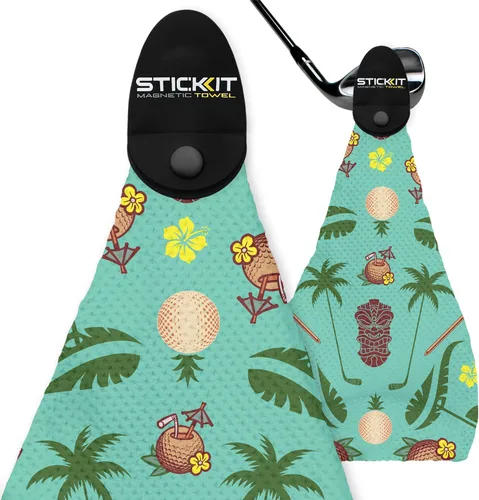 Miniatura 13 de STICKIT Toalla de golf magnética – Ultra absorbente con tejido de gofre de microfibra – Toalla de golf con imán para bolsas, palos y carritos