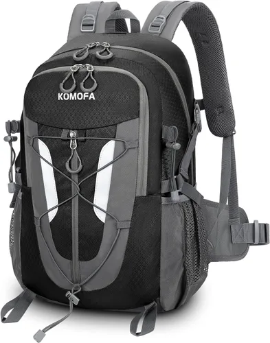 Miniatura 8 de Mochila de senderismo de 30 L, ligera, mochila de viaje pequeña para hombres y mujeres, para acampar al aire libre, mochilero, color azul