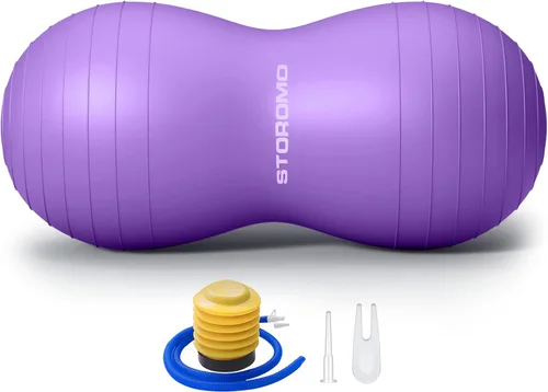 Miniatura 8 de pelota con forma de cacahuate, no se rompe, asiento activo para niños, para trabajo de parto, terapia, niños con TDAH – Bola de parto ecológica