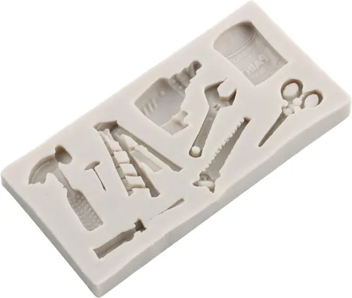 Miniatura 9 de Herramientas manuales de silicona, herramientas de construcción, moldes de fondant de chocolate, moldes de llave combinada, moldes para decoración