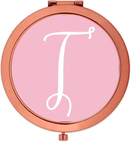 Miniatura 12 de Andaz Press Espejo compacto de oro rosa, regalo de boda de dama de honor, rosa rubor, paquete de 1, despedida de soltera, despedida de soltera, Maid