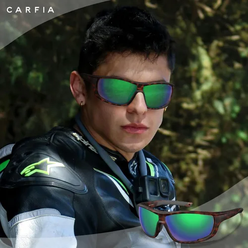 Miniatura 2 de CARFIA Lentes de sol deportivos polarizados para hombres y mujeres, lentes únicos laterales de ventilación para béisbol, correr, ciclismo 5. Marco