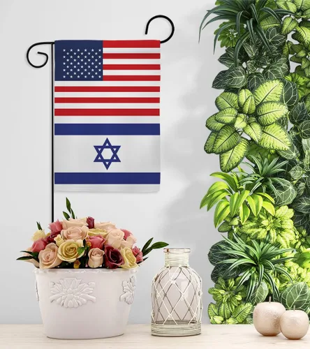Miniatura 9 de Bandera israelí estadounidense de bandera de Israel, 2 piezas de pancartas de pared para habitación, patio, césped, jardín, tapiz interior al aire