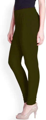Miniatura 32 de ladyline Leggings Churidar elásticos de algodón para mujer Extra largos de longitud completa de cintura alta Talla regular y grande Pantalones