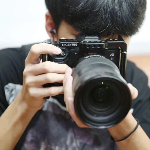 Miniatura 5 de NICEYRIG Jaula para Sony Alpha A7RIV A7SIII A7RIII A7III A7SII A7RII A7II A1 A9, con adaptador de montaje rosetón - 399