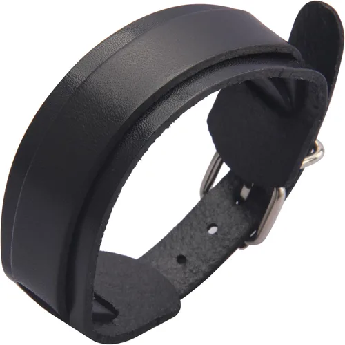 Miniatura 23 de Pulsera de cuero para hombre, brazaletes de cuero punk, pulsera de cuero negro para mujer