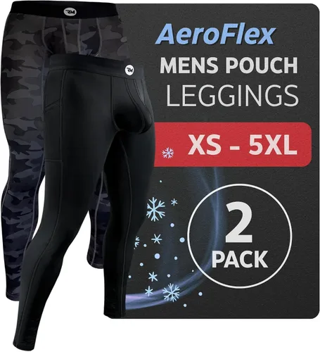 Miniatura 11 de Real Men ABCD Pouch - Pantalones de compresión para hombre, paquete de 1, 2 y 3, leggings para hombre, pantalones de yoga, medias, capa base