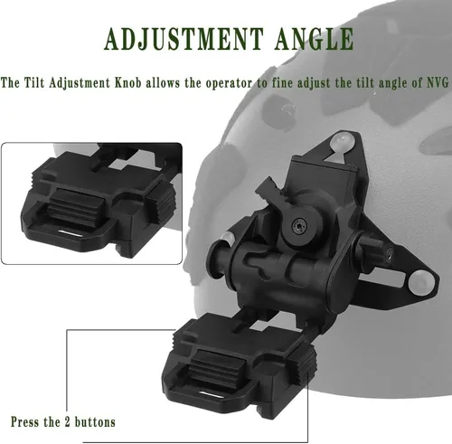 Miniatura 3 de Night Vision L4G69 - Soporte para casco táctico de Airsoft NVG para gafas de visión nocturna PVS15 PVS18 GPNVG18 BK