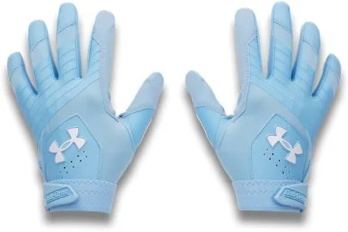 Miniatura 11 de Under Armour Guantes de béisbol Clean Up para hombre (100) blanco / plata metálica / plata metálica