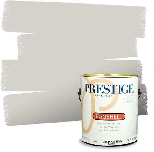 Miniatura 162 de PRESTIGE Paints - Pintura interior e imprimación en uno, 1 galón, cáscara de huevo, pimienta envejecida