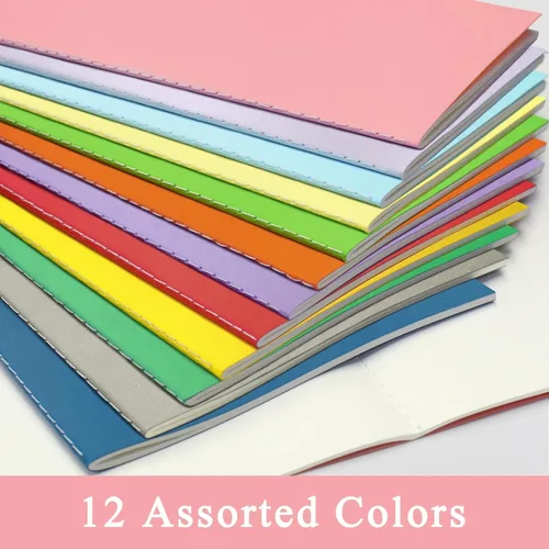 Miniatura 3 de Paquete de 24 libros en blanco para niños - 5.5" x 8.3", 60 páginas - Diarios pequeños al por mayor, cuadernos para niñas para dibujar y escribir