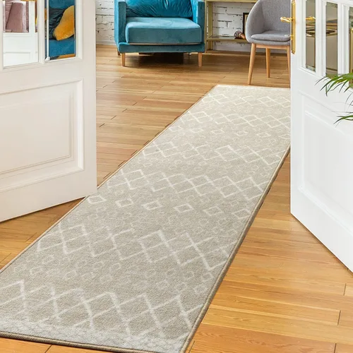 Miniatura 24 de Antep Rugs - Alfombras antideslizantes de 2 x 7 pies (antideslizante) con parte trasera de goma, de estilo antiguo, bohemio, marroquí y con pelo Azul