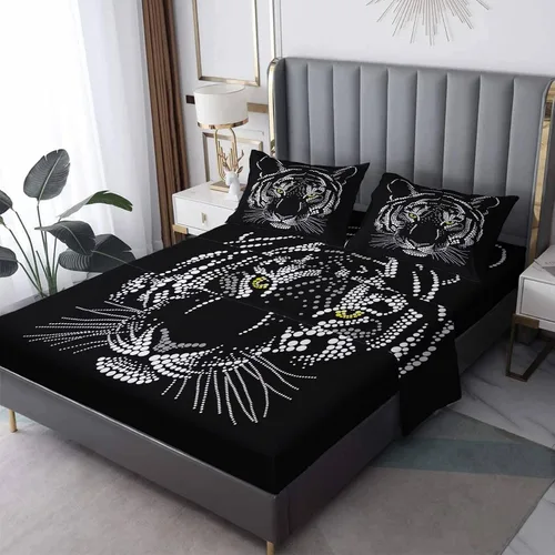 Miniatura 8 de Sábanas de mariposa tamaño individual – Sábanas de cama abstractas, microfibra suave y bolsillo profundo, sábanas y fundas de almohada estampadas