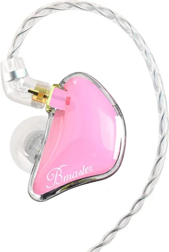 Miniatura 16 de BASN Bmaster Auriculares de Monitor Intrauditivo de Tres Controladores con Dos Cables Desmontables Adecuados para Ingeniero de Audio, Músico (Blanco)