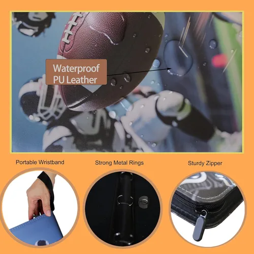Miniatura 5 de Carpeta de Tarjetas Coleccionables con Páginas de Carga Lateral, Álbum de 400 Bolsillos para Tarjetas de Deportes, Juegos, Membresía y Compras
