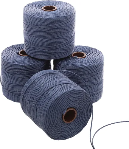 Miniatura 99 de The Beadsmith S-Lon Cordón para Cuentas – Cordón de Nylon Torcido de 0.5 mm para Ensartar, Paquete de 4, Mezcla de Neutrales Fríos, TEX210, 77