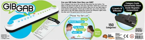 Miniatura 5 de Fat Brain Toys GibGab - Juego de trivia de ritmo rápido para fiesta para niños y adultos, para 2 jugadores