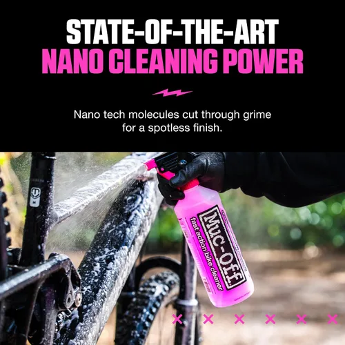 Miniatura 4 de Muc-Off Nano Tech - Limpiador de bicicletas de 1 litro Fórmula biodegradable, seguro en fibra de carbono y todas las superficies Rompe