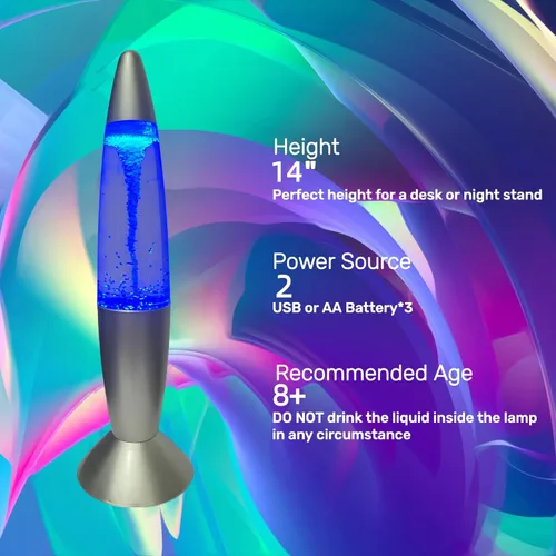 Miniatura 3 de Lámpara de tornado de 14 pulgadas para niños, adolescentes y entusiastas de la ciencia, luz LED que cambia de color para dormitorios, aulas