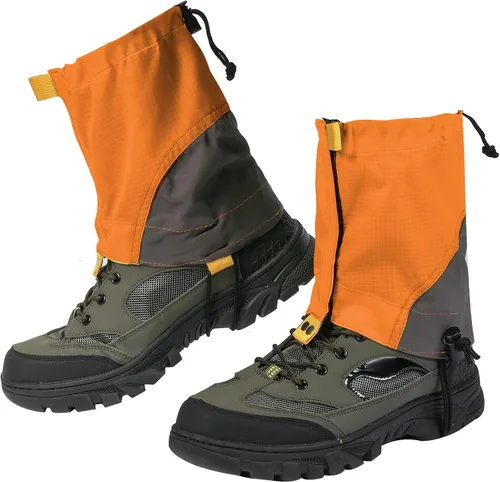 Miniatura 8 de Gators impermeables para botas y zapatos de senderismo, polainas ligeras ajustables para hombres y mujeres, polainas para senderismo, raquetas