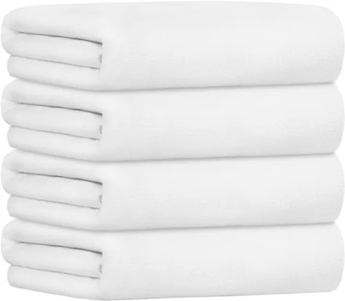 Miniatura 100 de JML Toallas de microfibra, juegos de toallas de baño (paquete de 6, 27 x 55 pulgadas), extra absorbentes, de secado rápido, multiusos, para baño