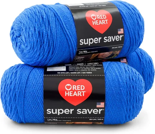 Miniatura 24 de Red Heart - Hilo Super Saver, paquete de 3, color rojo cereza, 3