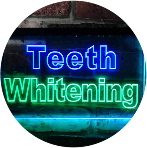 Miniatura 13 de ADVPRO Teeth Whitening Dentist Display Dual Color LED Neon Sign Blue & Red 24" x 16" st6s64-j0996-br