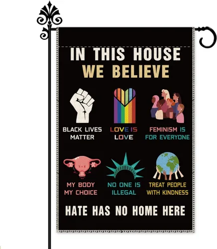 Miniatura 9 de Hafhue Bandera de bienvenida con texto en inglés «In A World Where You Can Be Anything Be Kind», decoración de casa de campo al aire libre