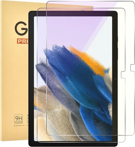 Paquete de 2 protectores de pantalla anti luz azul para Samsung Galaxy Tab A8 [10.5 pulgadas], película de vidrio templado de dureza 9H, anti-UV,