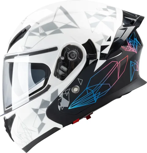 Miniatura 9 de Casco integral para hombres y mujeres adultos con protector solar ahumado B negro mate