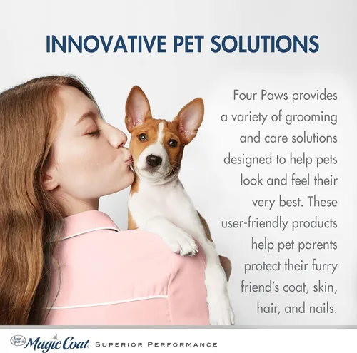Miniatura 7 de Four Paws Magic Coat - Champú blanqueador blanco brillante para perros con abrillantador Natriance, lavado de perro iluminador, elimina las manchas