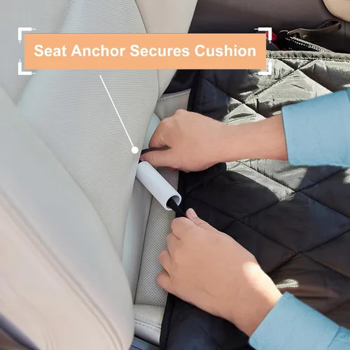 Miniatura 3 de Funda para asiento delantero de automóvil para perro, impermeable, a prueba de arañazos y antideslizante, duradera para asiento delantero
