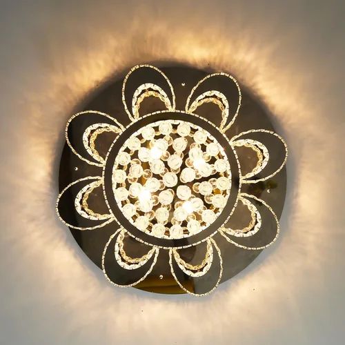 Miniatura 8 de HAIXIANG Candelabro moderno para sala de estar, lámpara de techo, lámpara de techo con control remoto, luces regulables, 32 pulgadas, luz de cristal