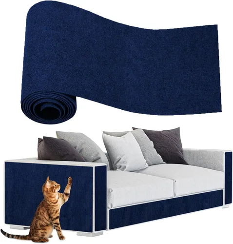 Miniatura 20 de ENONCI Protector de esquina de pared de sofá de 23.6 x 15.8 pulgadas para gatos de interior, protector de muebles antiarañazos contra arañazos