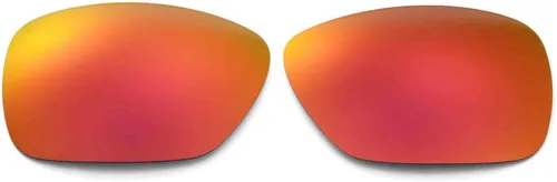 Miniatura 5 de Walleva Lentes de repuesto polarizados rojo fuego + azul hielo para lentes de sol Oakley
