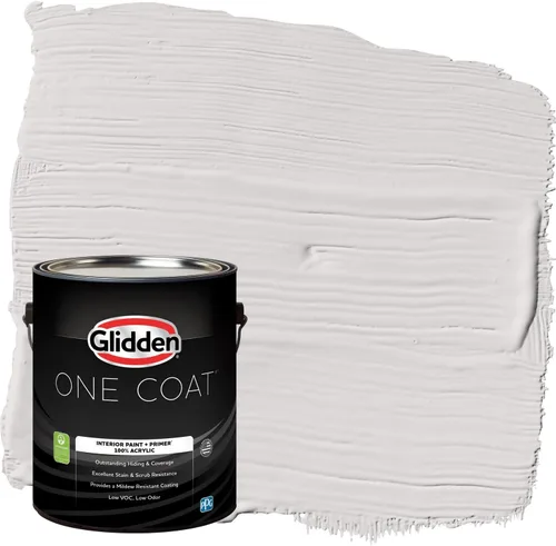 Miniatura 93 de Glidden Pintura Interior + Imprimación: Gris/Plata Antigua, Una Capa, Satinado, 1 Galón
