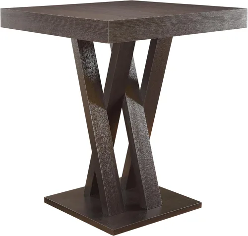 Miniatura 3 de Mesa de bar cuadrada con base doble X