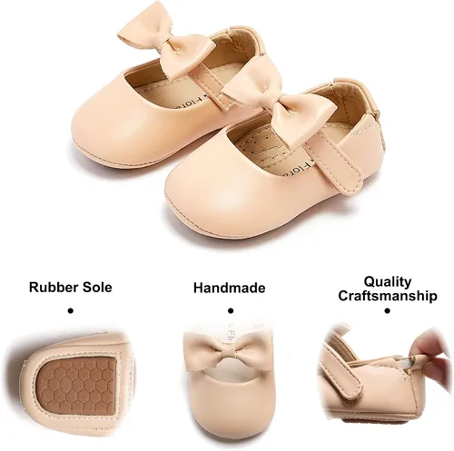 Miniatura 264 de Felix & Flora Zapatos de bebé de suela suave - Zapatos de bebé para caminar, mocasines, suela de goma, zapatos de cuna