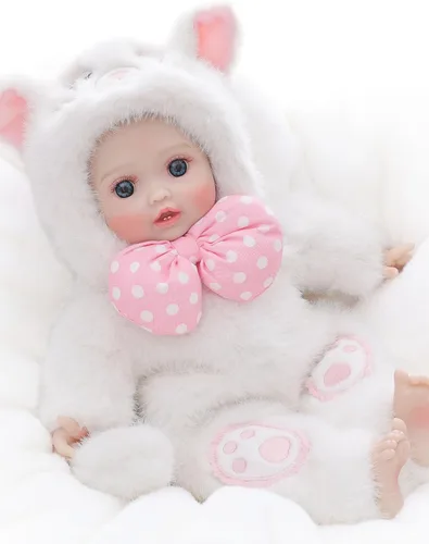 Miniatura 16 de Muñecas de bebé, muñeca de 18 pulgadas de gran tamaño, muñeca de bebé realista, cuerpo suave y lindo, muñeca de bebé de la vida real con accesorios