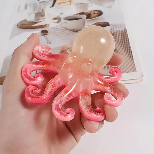 Miniatura 2 de Molde de fundición de resina de pulpo, molde de vela de animales para decoración del hogar y fabricación de velas