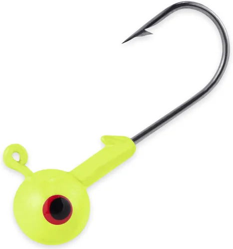 Miniatura 10 de Dr.Fish Paquete de 20 Cabezas de Jig de Pesca, Jig de Crappie Cabeza de Bola Redonda Anzuelos de Pesca de Agua Dulce Lubina Trucha Panfish Walleye