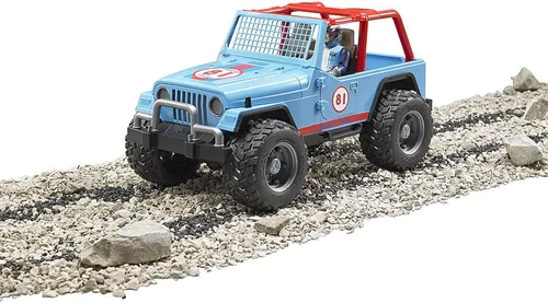 Miniatura 5 de Bruder Jeep Cross Country Racer Vehículo con conductor Azul