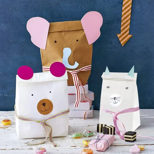 Miniatura 4 de Kslong Pequeñas bolsas de papel blanco, 50 mini bolsas de papel para regalos de fiesta, bolsa de almuerzo de papel a granel para sándwich, palomitas
