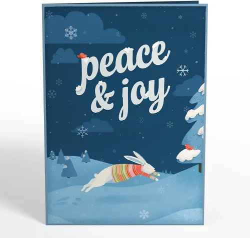 Miniatura 4 de Lovepop Tarjeta desplegable de Navidad para ella y él, tarjetas de felicitación 3D para hombres, mujeres, reunión de bosques, tarjeta de 5 x 7