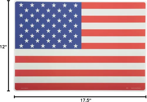 Miniatura 3 de Painless Learning Mantel individual con la bandera estadounidense