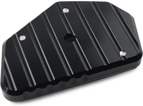 Miniatura 4 de 1 unids negro motocicleta Kickstand pie pie pie extensión pad placa de soporte para Suzuki V-STROM VSTROM DL650 650XT