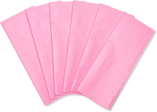 American Greetings 125 hojas de 20 x 20 pulgadas. Papel de seda rosa claro a granel para cumpleaños, baby showers, y todas las ocasiones