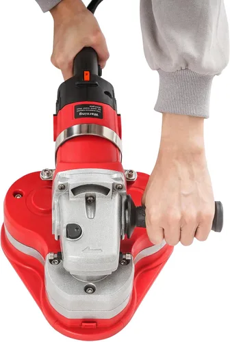 Miniatura 4 de Máquina pulidora eléctrica de diamante, pulidora eléctrica de mano de 2800 W, 6 velocidades ajustables, con 3 muelas abrasivas de hormigón